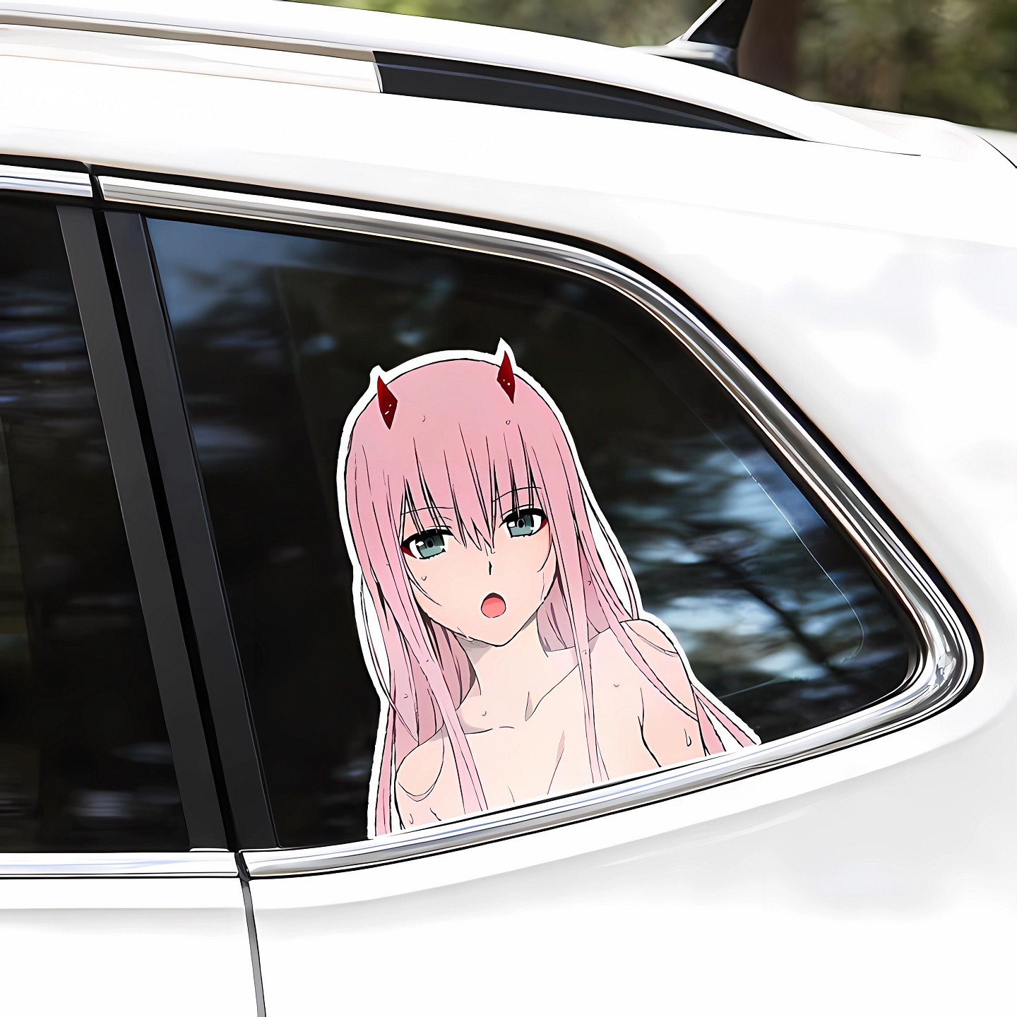 Cute Anime Girl Zero Two Car J - Zero Motorcycle Gear review and price