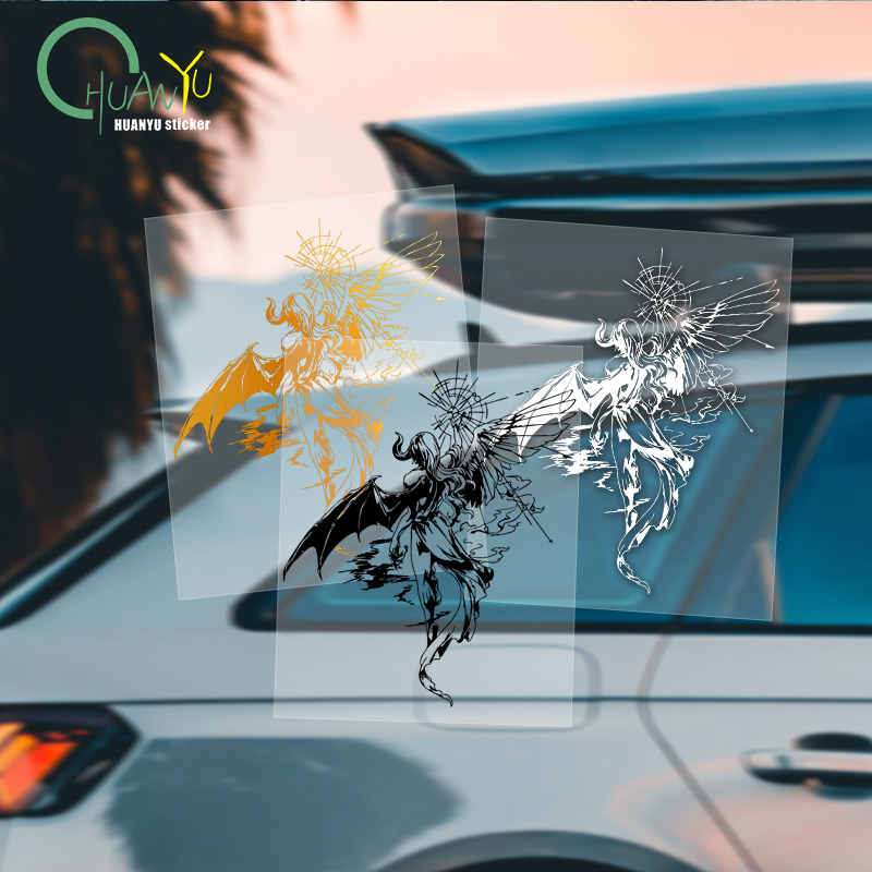 Demon Bat Wing Car Sticker, Da - Motorcycle Gear Outlet review and price