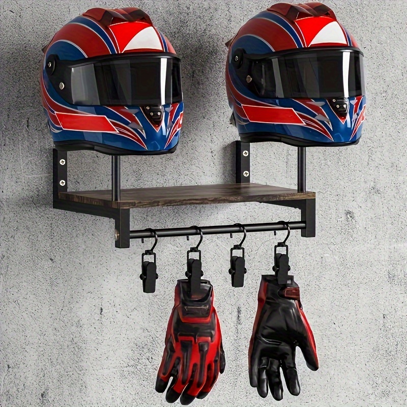 Wall-Mounted Motorcycle Helmet - Motorcycle Gear Display Rack review and price