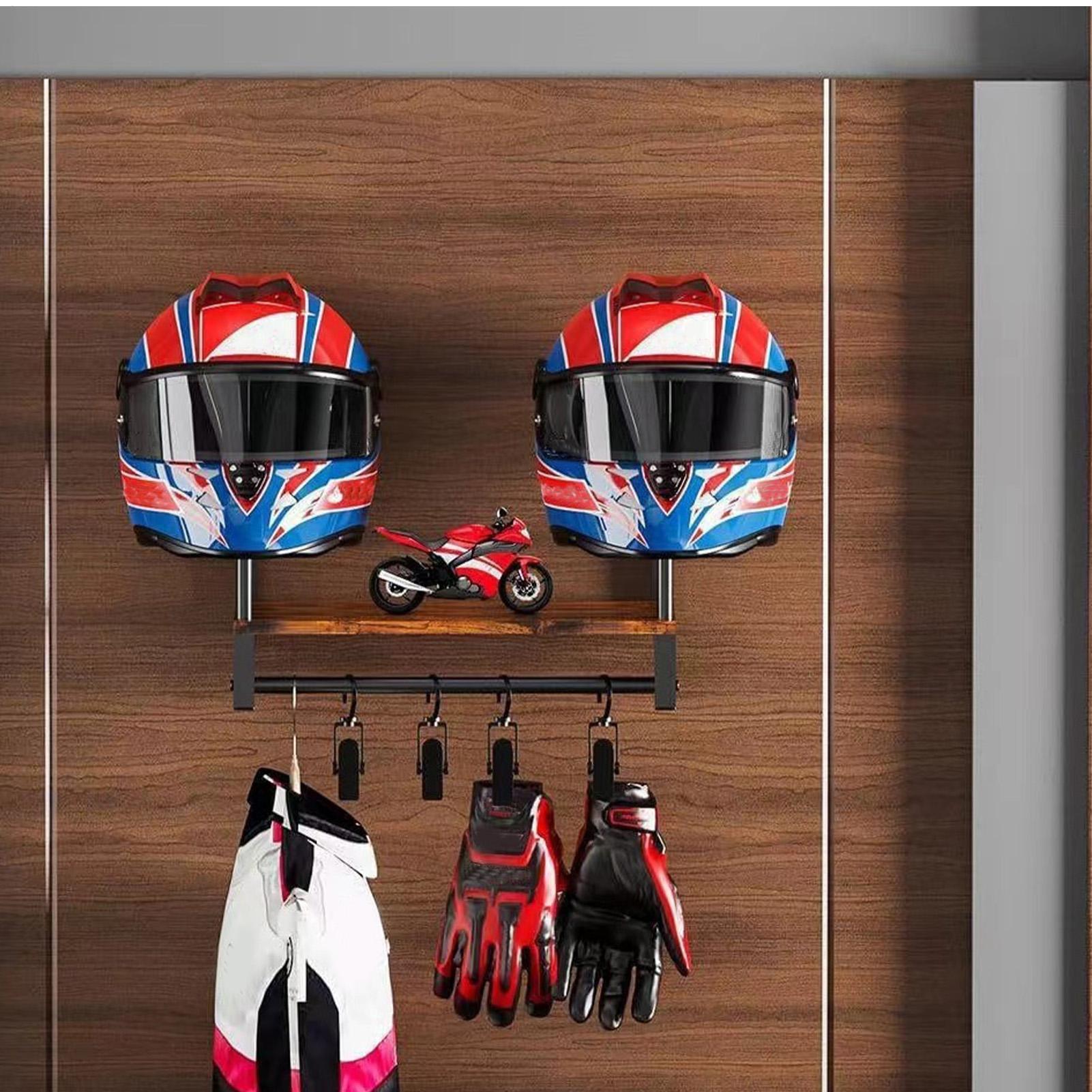 Wooden Motorcycle Helmet Displ - Motorcycle Gear Display Rack review and price